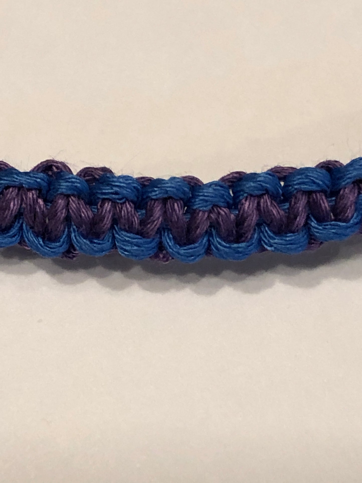 Purple and Blue Bamboo Cord Bracelet