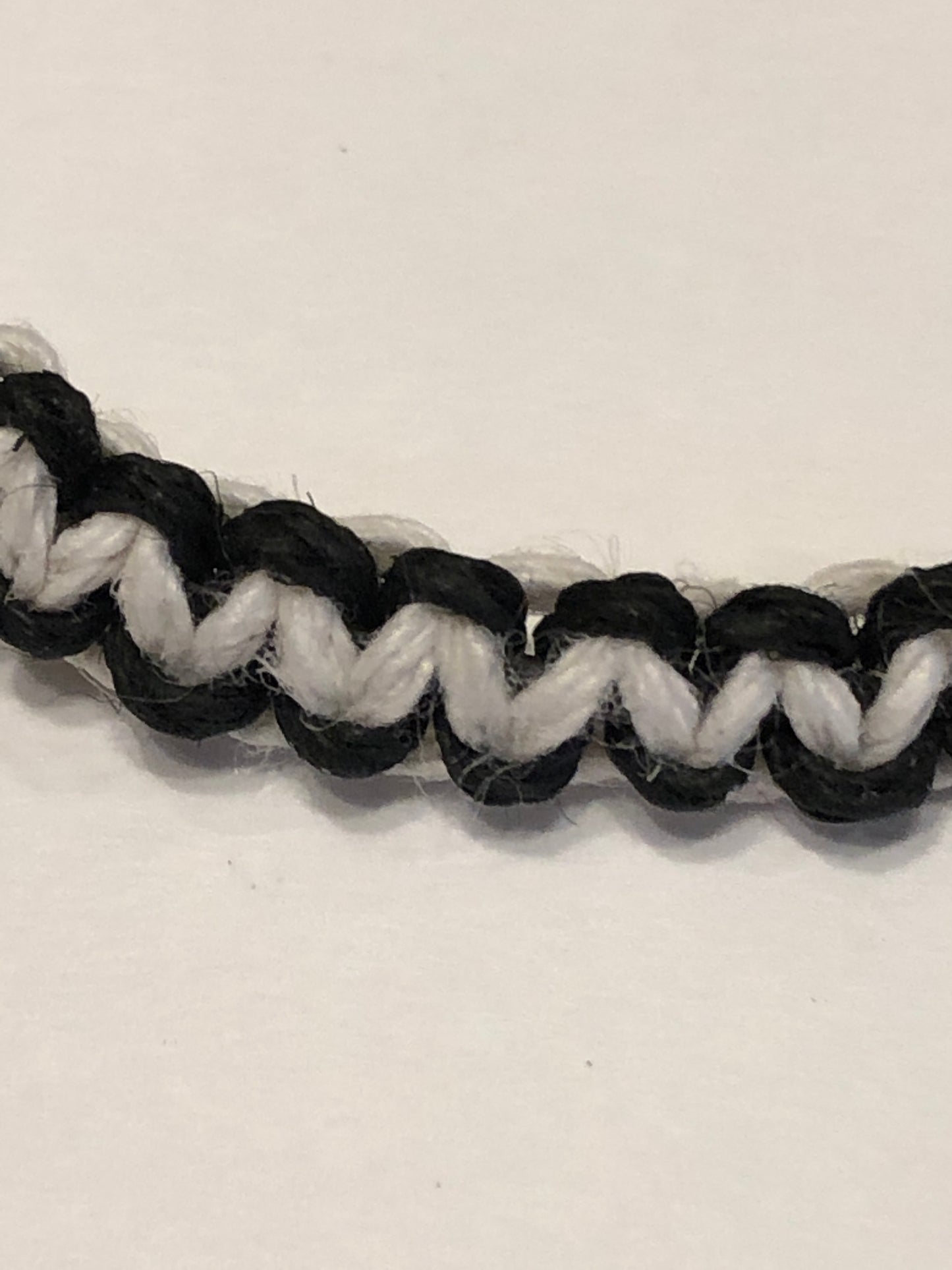 Black and White Bamboo Cord Bracelet