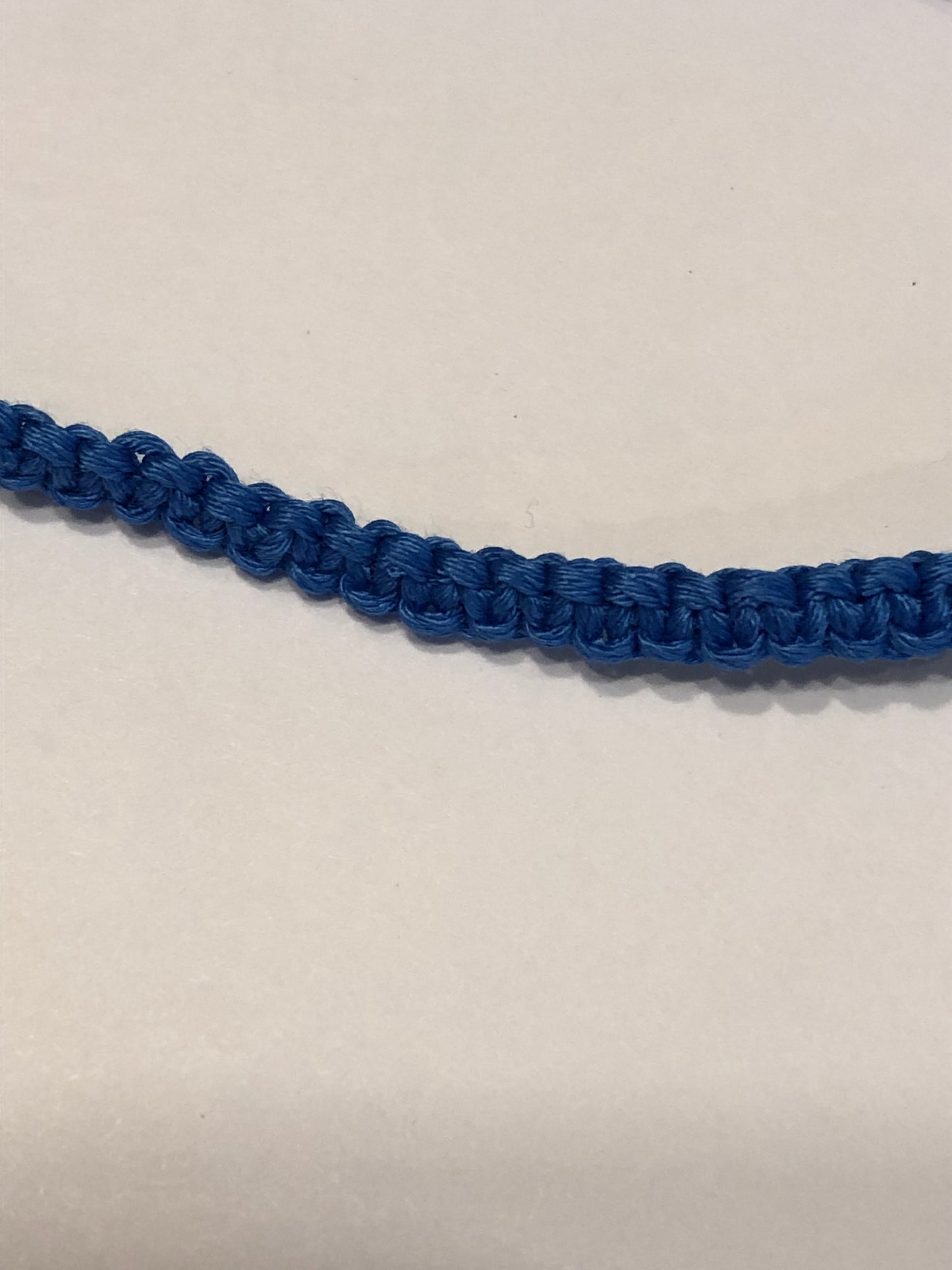Blue Bamboo Cord Bracelet