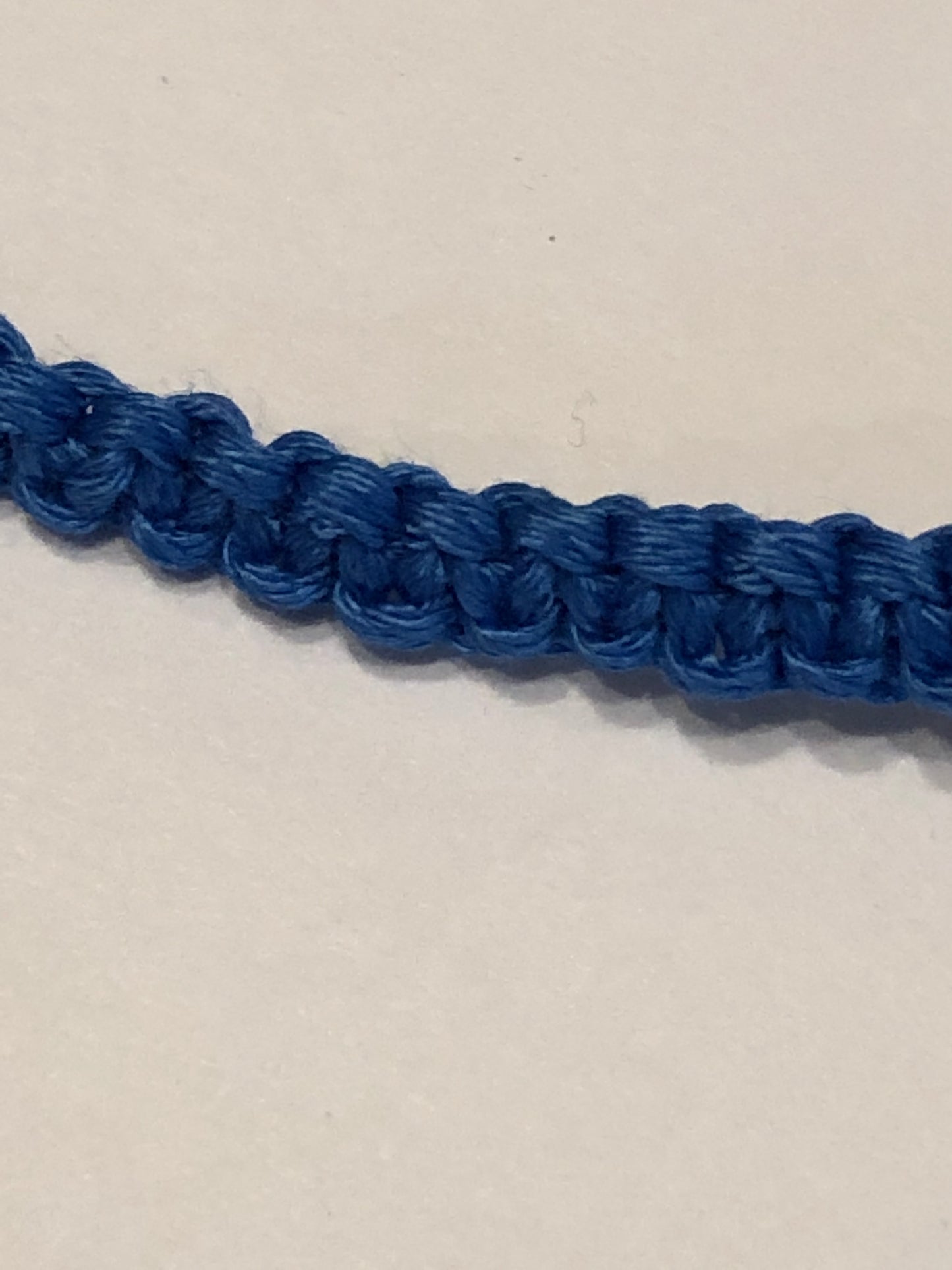 Blue Bamboo Cord Bracelet
