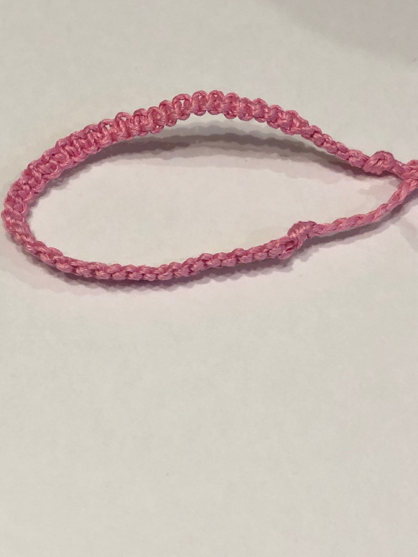 Pink Bamboo Cord Bracelet