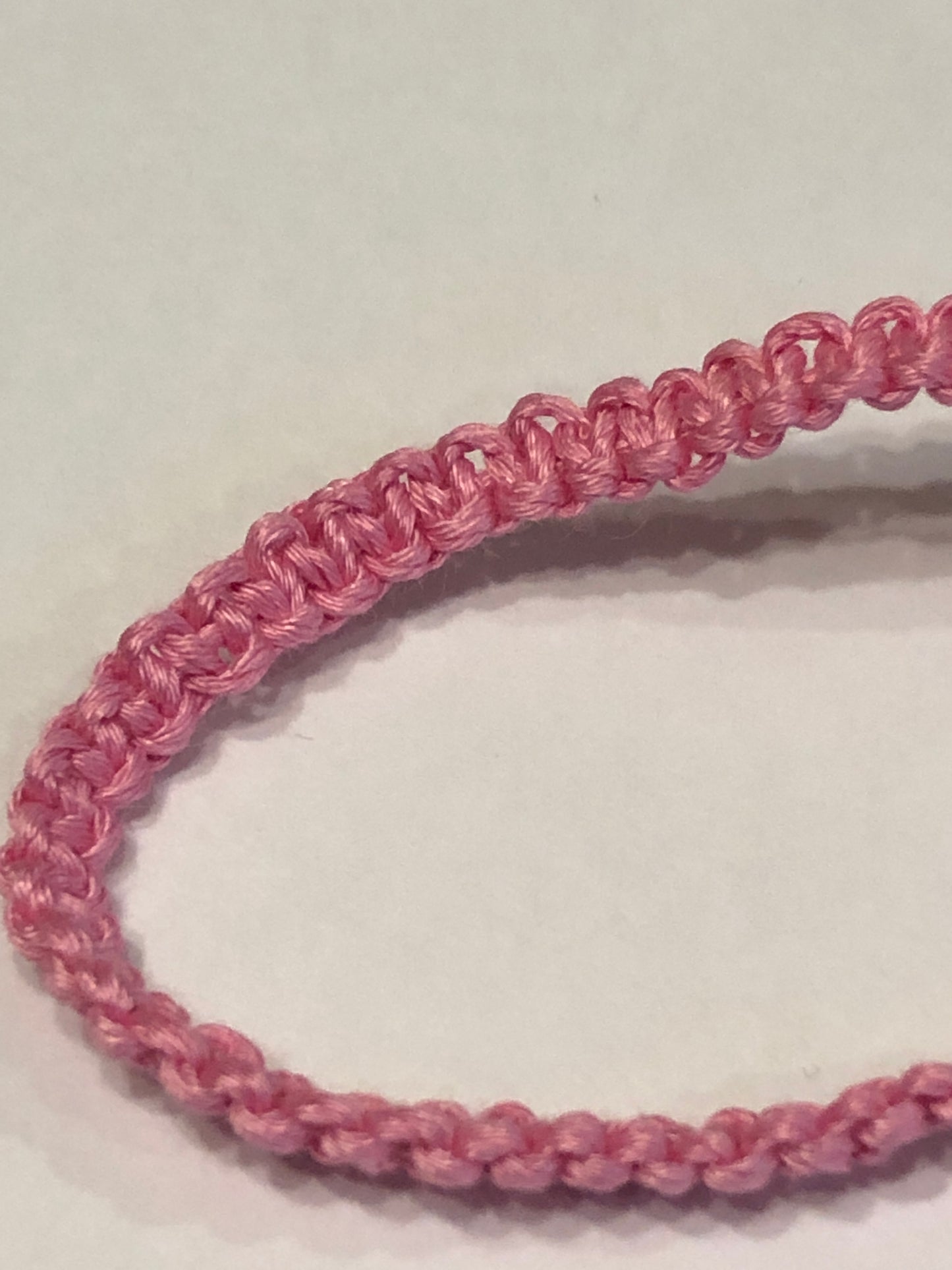 Pink Bamboo Cord Bracelet